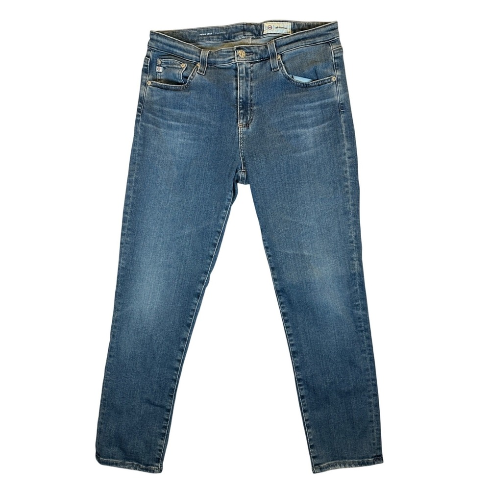 AG Adriano Goldschmied Prima Crop‎ Cigarette Leg Jeans Blue 30R Stretch Skinny